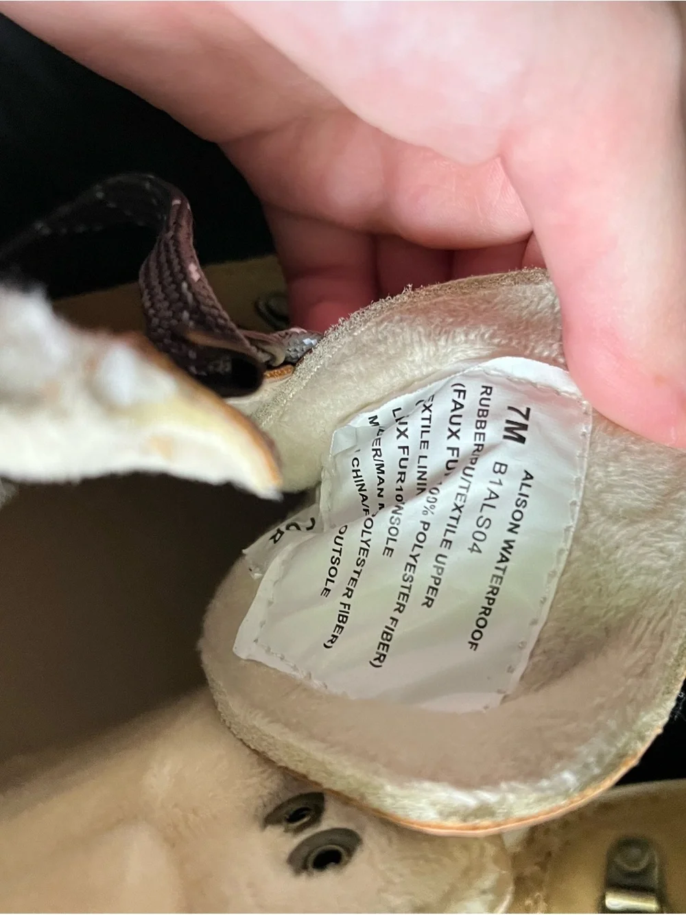 Tan and Gray Waterproof Winter Duck Boots